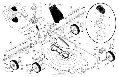 husqvarna  rs    parts diagram  drive assembly
