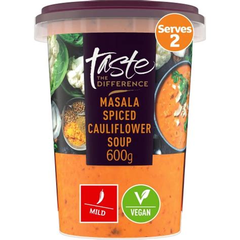 sainsburys masala spiced cauliflower soup taste  difference  compare prices