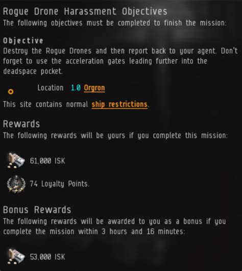 eve  mission rogue drone harassment