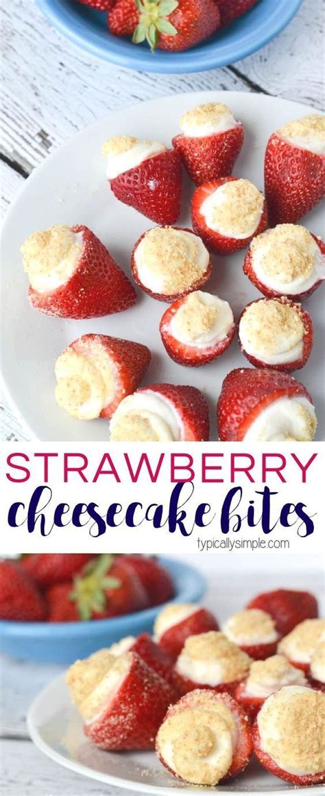 These No Bake Strawberry Cheesecake Bites Are So Easy To Make A