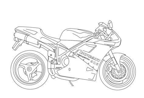 printable motorcycle coloring pages  kids cars coloring pages