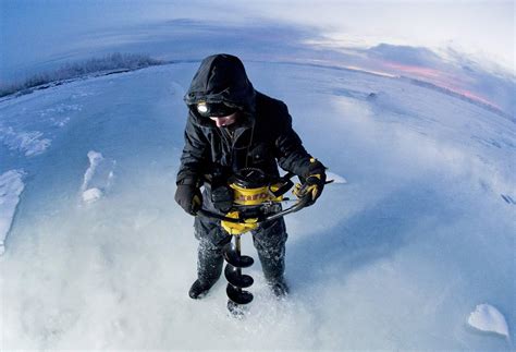 ice fishing auger powered  hand high altitude brands