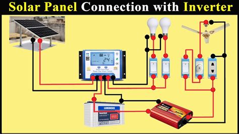 connect solar panels  battery bank charge controller inverter complete guide