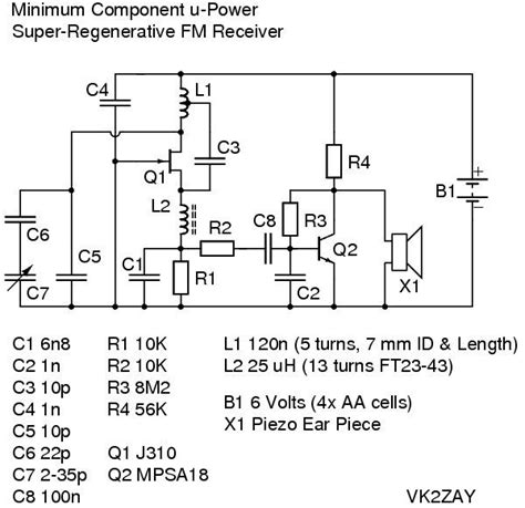 fm broadcast receiver   circuit diagram fm radio receiver