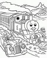Thomas Coloring Train Drawing Pages Tank Engine Easy Library Clipart sketch template