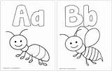 Coloring Pages Alphabet Printable Bee Abc Easy Fun sketch template