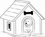 Dog House Coloring Pages Window Coloringpages101 Color sketch template