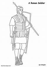 Soldier Roman Coloring Pages sketch template