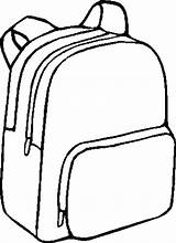 Backpack Coloring Backpacks Bag Bags Drawing Printable Bookbag Getdrawings Paper Printing Through Button sketch template