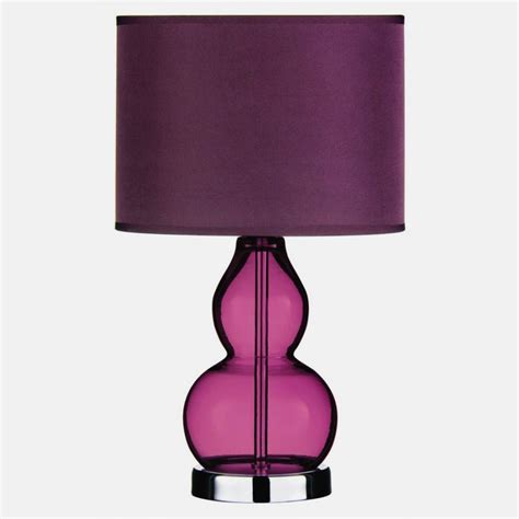 Purple Glass Table Lamp A Touch Of Purple Sophistication For Your