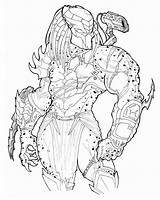 Predator Ronniesolano Drawings Aliens Depredador Coloring4free Bender18 Predators Avp sketch template