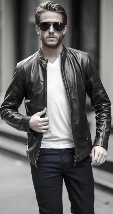 How To Wear A Leather Jacket For Men 50 Fashion Styles