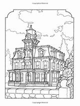 Coloring Victorian Pages House Houses Book Adults Colouring Adult Daniel Color Books Sheets Kristin Printable Kids Print Homes Helberg Lewis sketch template