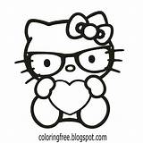 Kitty Wearing Colouring Teenage sketch template