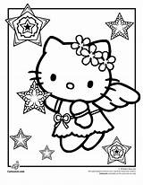 Kitty Hello Coloring Pages Christmas Kids Color Pool Swimming Big Large Print Printable Clip Tea Party Cool Coloringhome Halloween Cute sketch template