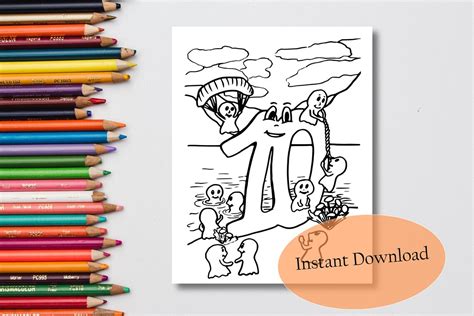 number  coloring page printable kids learning coloring etsy