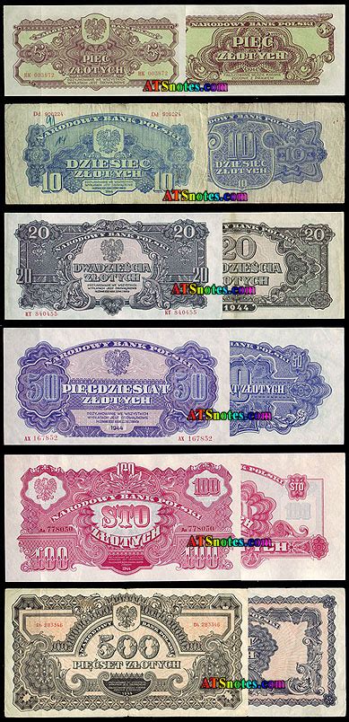poland banknotes poland paper money catalog  polish currency history