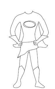 black  white superhero girl clip art library