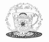 Coloring Starbucks Cup Pages Coffee Printable Adult Sunshine Cups Color Getcolorings Coloriage Drawing Print Patterns Getdrawings Choose Board sketch template
