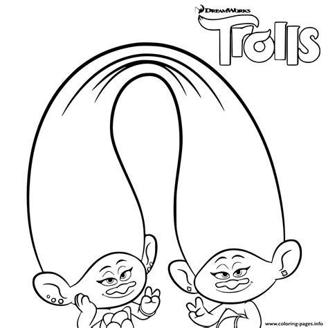 trolls coloring  girls coloring page printable