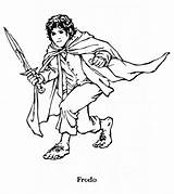 Hobbit Frodo Pages Baggins Pintar Bilbo Sheets Gandalf Letscolorit sketch template