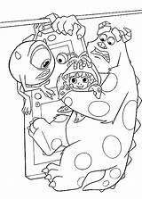 Coloring Inc Monsters Pages Kids sketch template