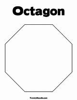 Octagon Coloring Preschoolers Curriculum Twistynoodle sketch template