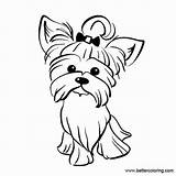 Yorkie Terrier Clipartmag sketch template