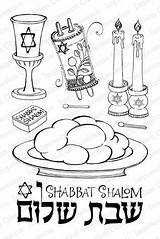 Shabbat Shalom Coloring Pages Hanukkah Kids שת Iostamps Crafts שלום sketch template