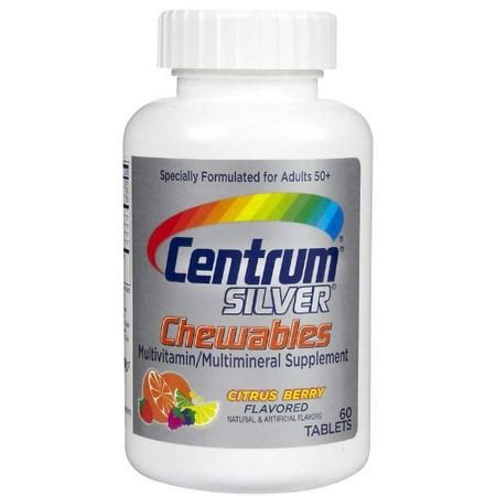 pack centrum silver citrus berry chewables adult multivitamin  tablets  walmartcom