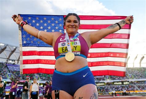 chase ealey wins  womens shot put world title inquirer sports
