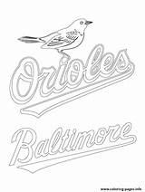 Coloring Pages Orioles Baseball Logo Mlb Baltimore Printable Mariners Sport Phillies Ravens Print Color Drawing Major League Seattle Getcolorings Book sketch template
