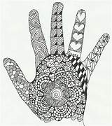 Zentangle Hand Patterns Hands Coloring Easy Doodle Zen Designs Zentagle Knitting Pages Board Henna Colouring Choose Ii Drawings Creative sketch template