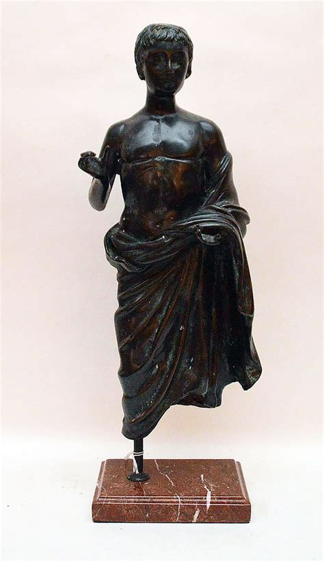 Rare Museum Quality Early Roman Bronze Sculpture Of A