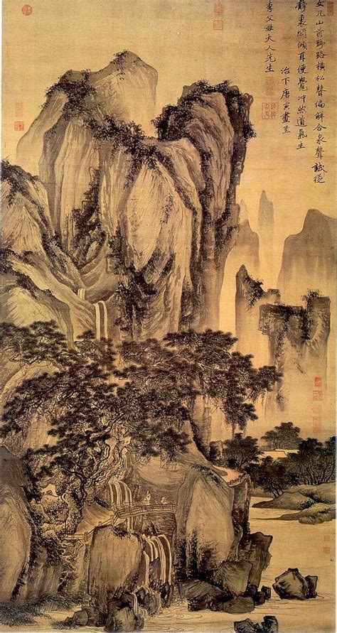 landscape paintings  tang yin