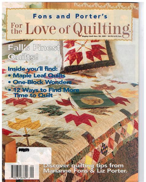 fons  porter   love  quilting magazine fall  maple leaf sewing pattern heaven