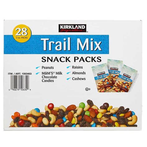 usa angelcom kirkland signature trail mix snack packs trail mix  oz