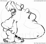 Fat Cartoon Speedo Man Clip Toonaday Outline Illustration Royalty Rf 2021 sketch template