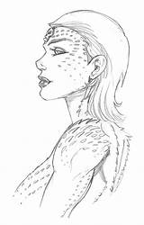 Mystique Coloring Body Pages Marvel Sketch 2010 Template Do But sketch template