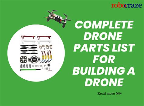 drone parts list  building  drone robocraze