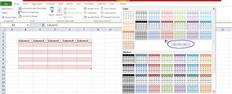 create excel file  apply table style  open xml  cnet