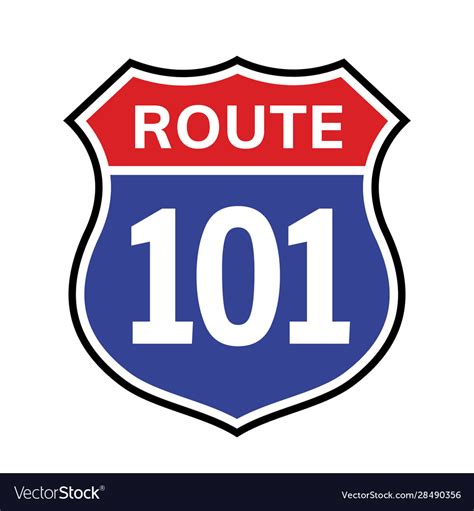 route sign icon road highway royalty  vector image