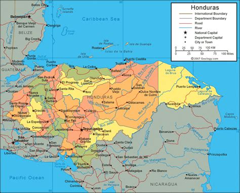 mapa cartografico de honduras mapa de honduras