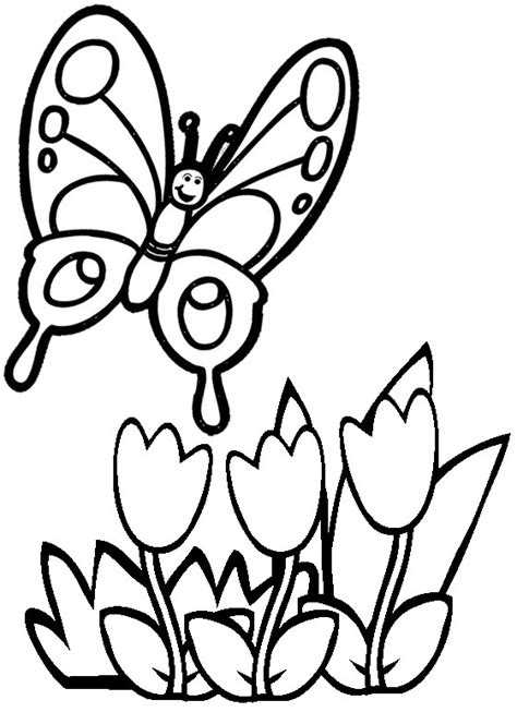 printable butterfly coloring page flower coloring pages images