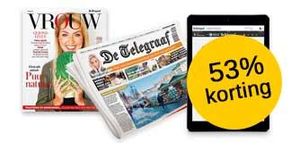 de telegraaf zaterdagabonnement  jaar voor  aanbiedingnl