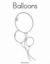 Balloon Coloring Birthday Pages Balloons Popular Getdrawings 14kb sketch template