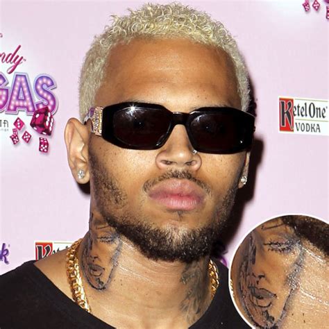 Photos From Chris Brown Neck Tattoo Memes E Online