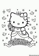 Hello Coloring Pages Kitty Getdrawings sketch template