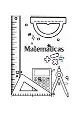 Matematicas Matemáticas Caratula Maths sketch template