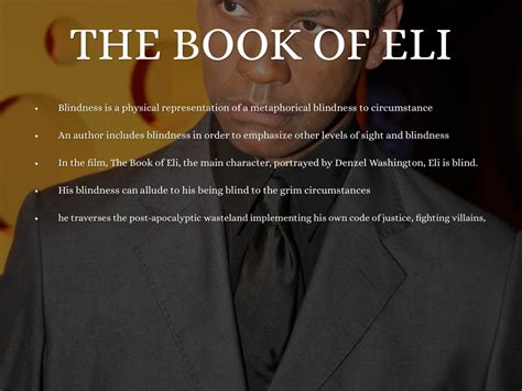 Book Of Eli Is He Blind Blinds